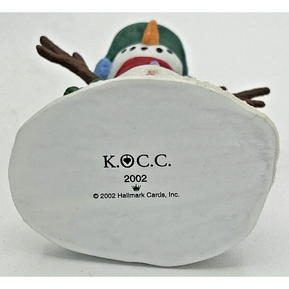 2002 Hallmark Keepsake Ornament Collector's Club Snowman‎ Ornament SKU U214